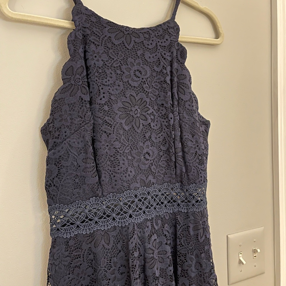 Navy Dress Lace
